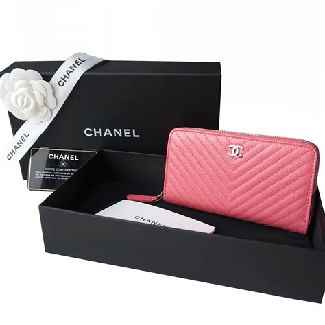 black chanel wallet with pink inside|chanel pink wallets for women.